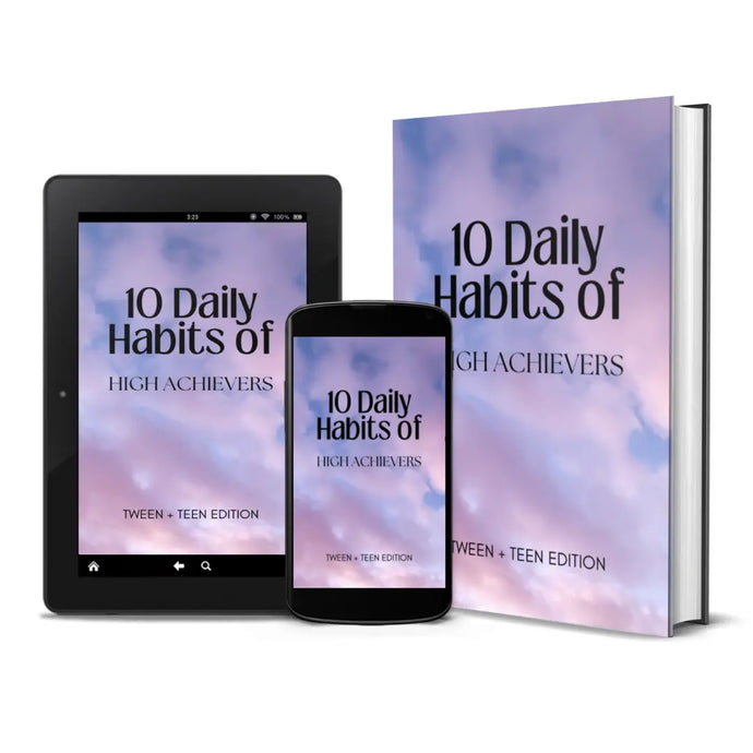10 Daily Habits of High Achievers ebook 🦋 tween and teen edition!  (instant download) - The Panda Magic