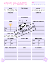 Load image into Gallery viewer, Daily Planner For Tweens + Teens ☁️ instant download to print or use with a free digital planner (i.e. goodnotes app)
