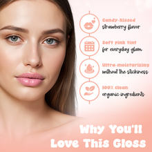 Load image into Gallery viewer, Strawberry Organic Lip Gloss 🍓
