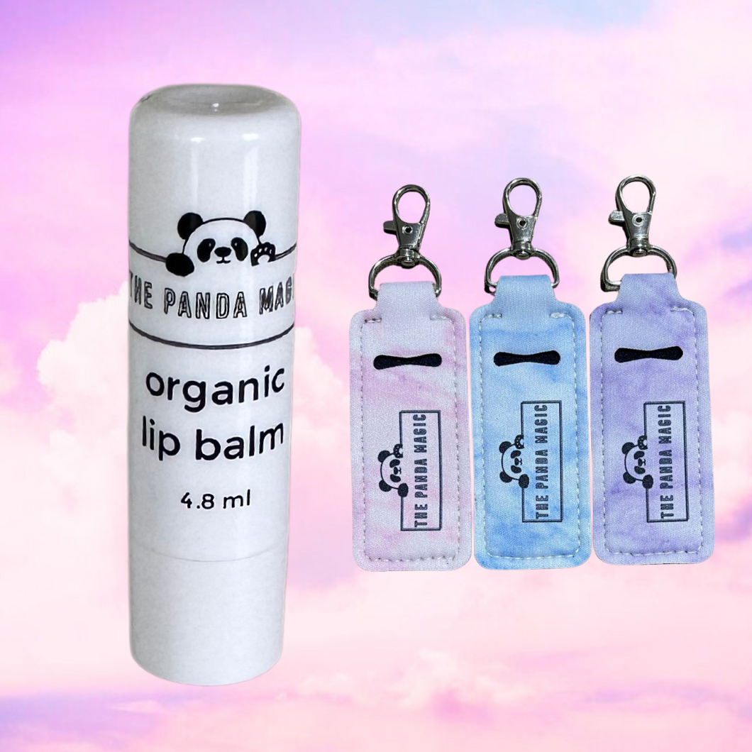 Organic Lip Balm With Keychain 🐼