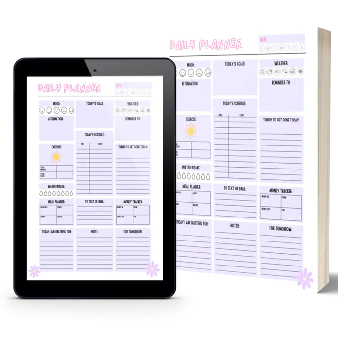 Daily Planner For Tweens + Teens ☁️ instant download to print or use with a free digital planner (i.e. goodnotes app) - The Panda Magic